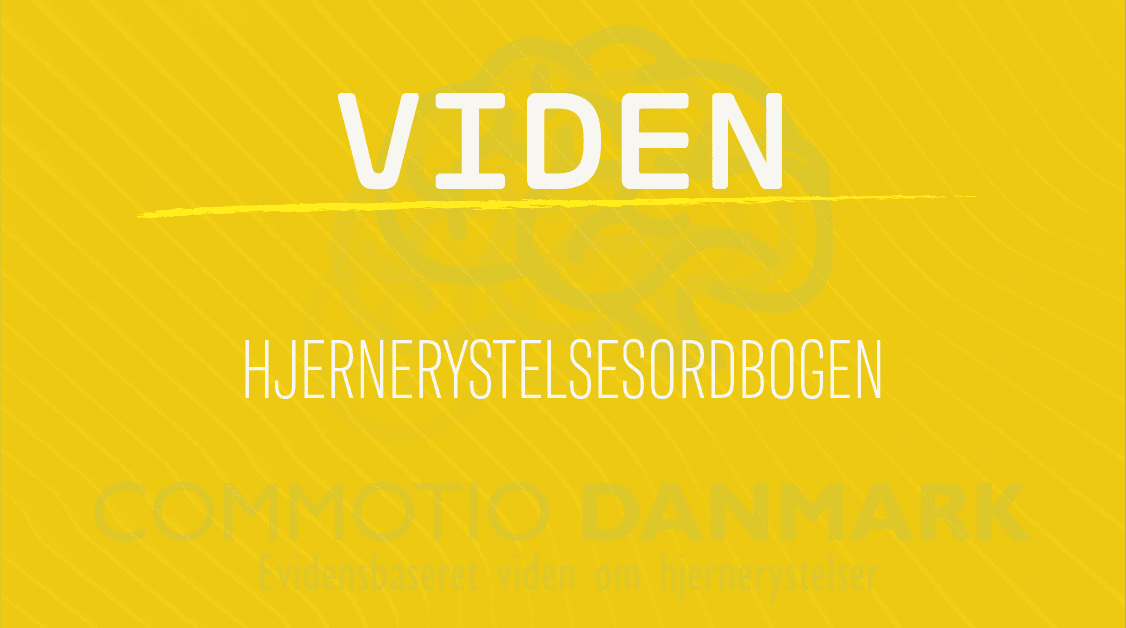 Viden-Ordbog Hjernerystelsesordbog