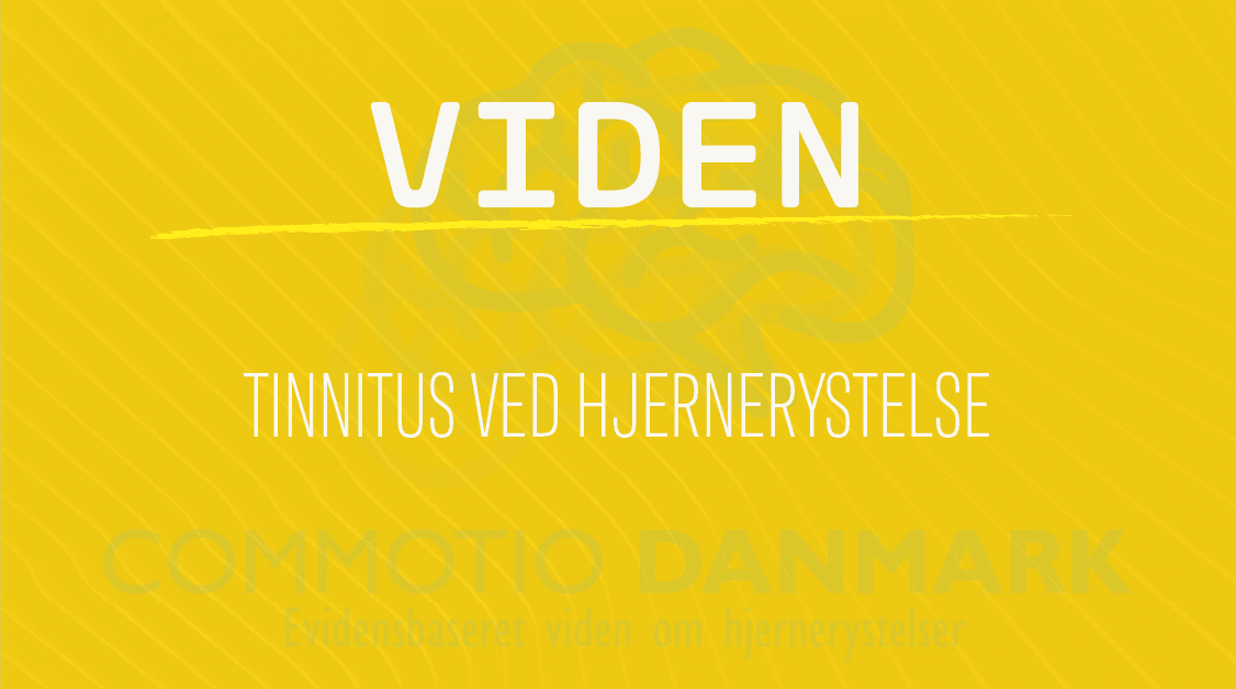 Viden-Tinnitus-1 Tinnitus og hjernerystelse